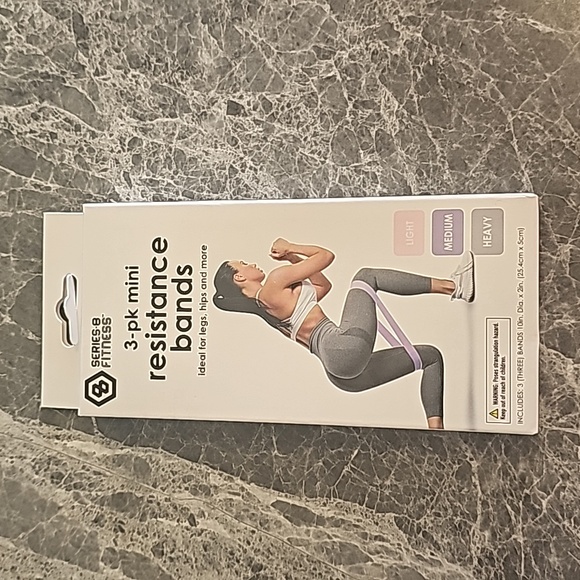 SERIES-8 FITNESS 3-pk Resistance Bands Ideal For Legs, Hips And More - Picture 3 of 5
